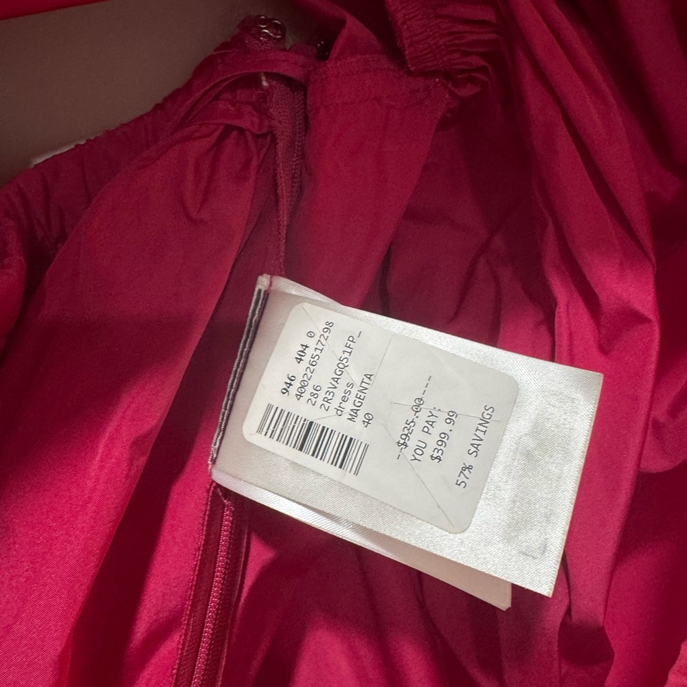 RED Valentino Ruffle-Sleeved Backless Mini Taffeta Dress Size EU 40 - US 4-6 - Picture 11 of 16
